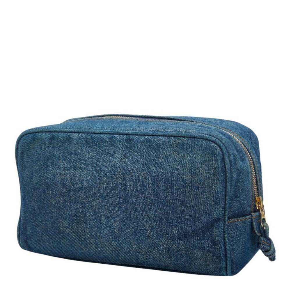 CHANEL Blue Logo Pouch - Picture 2 of 12